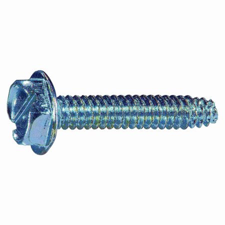 MIDWEST FASTENER Sheet Metal Screw, #6 x 3/4 in, Zinc Plated Steel Hex Head Hex Drive, 35 PK 931708